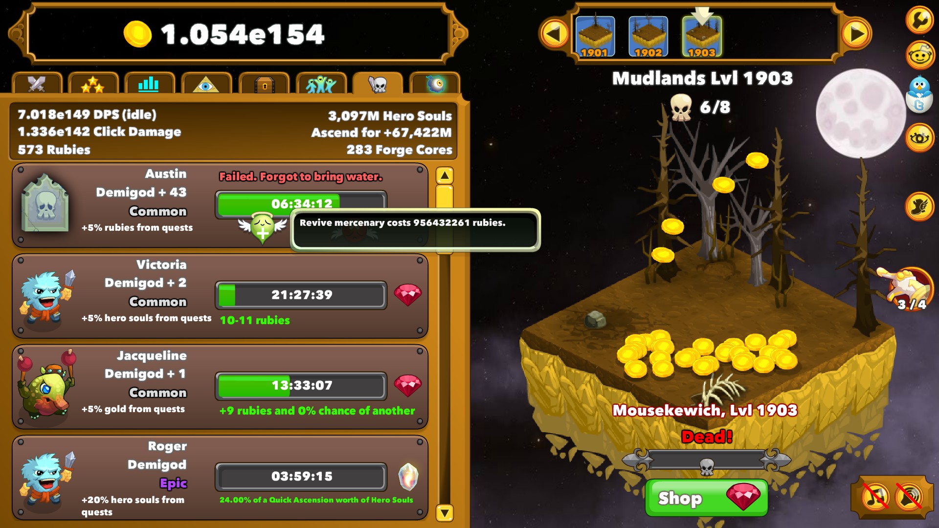 clicker heroes mercenaries guide