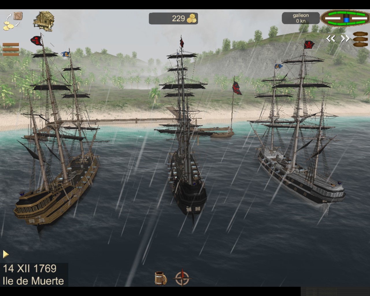 pirate caribbean hunt attack town