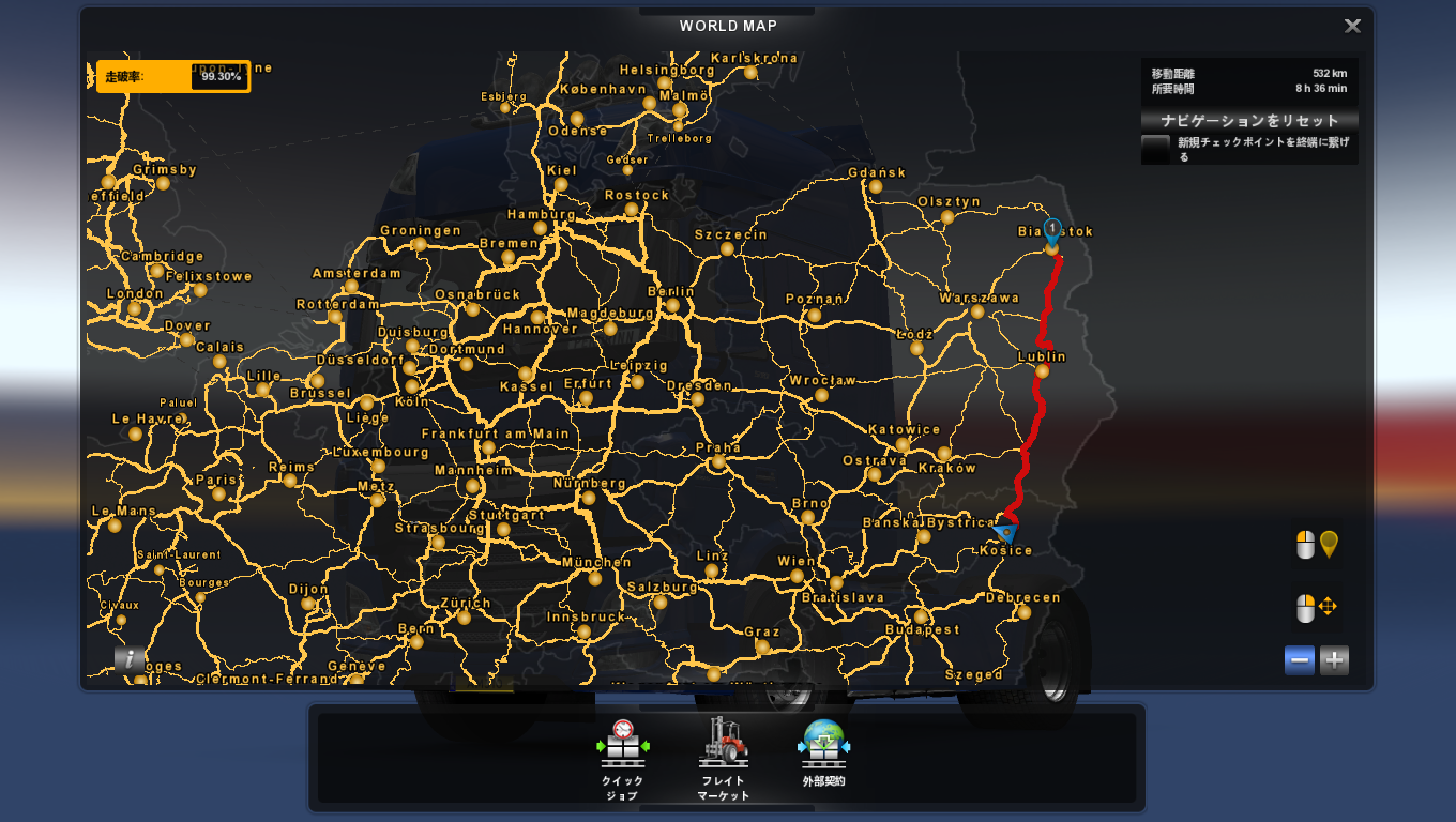Euro truck simulator 2 gold edition map