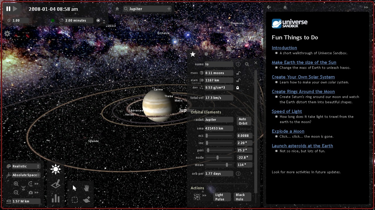 space engine or universe sandbox 2