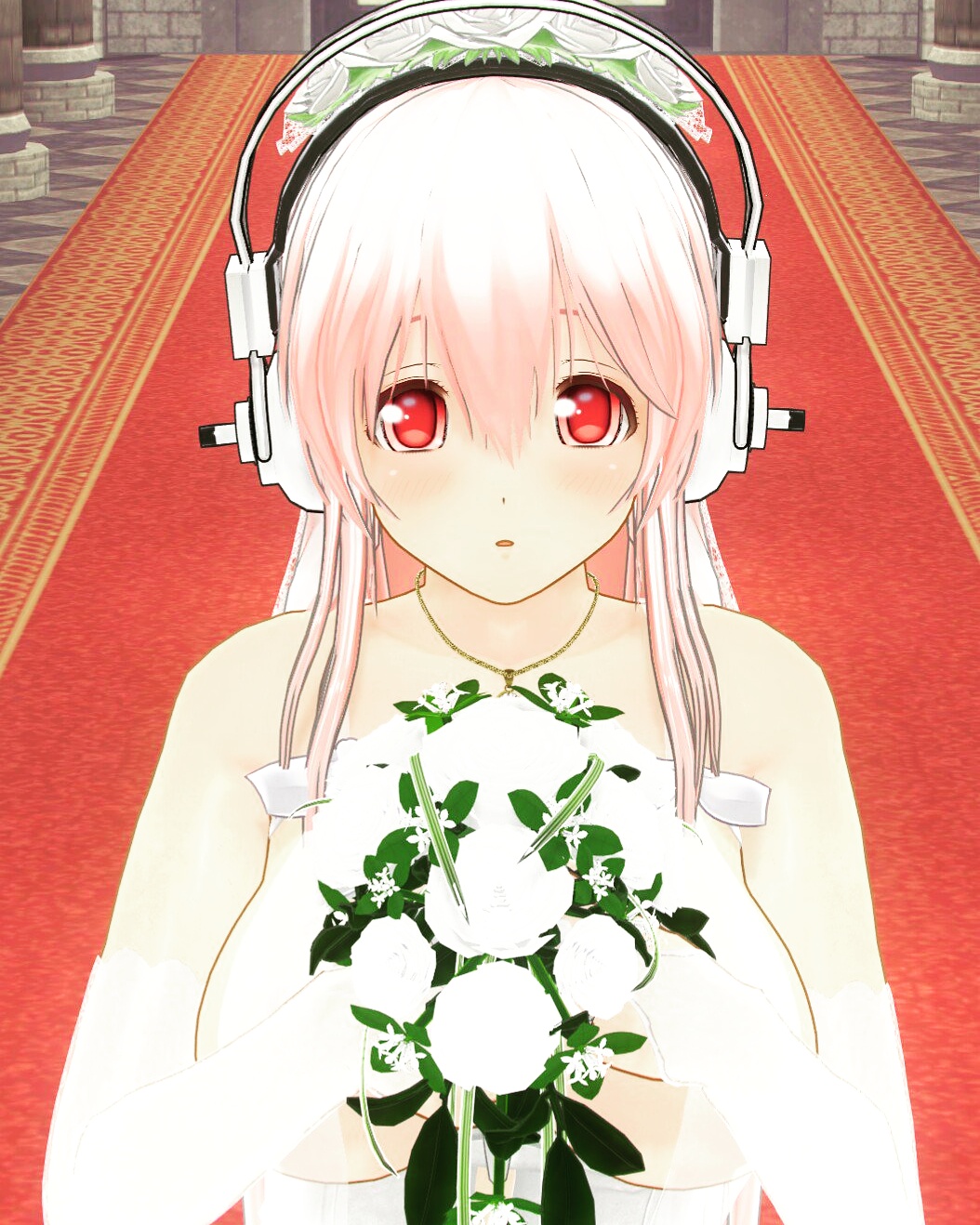 super sonico wedding dress