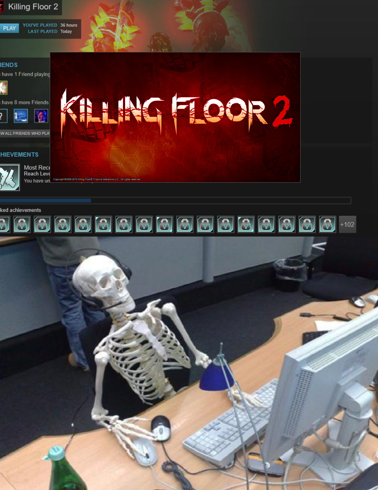 killing floor 1 low ping but lots of skipping