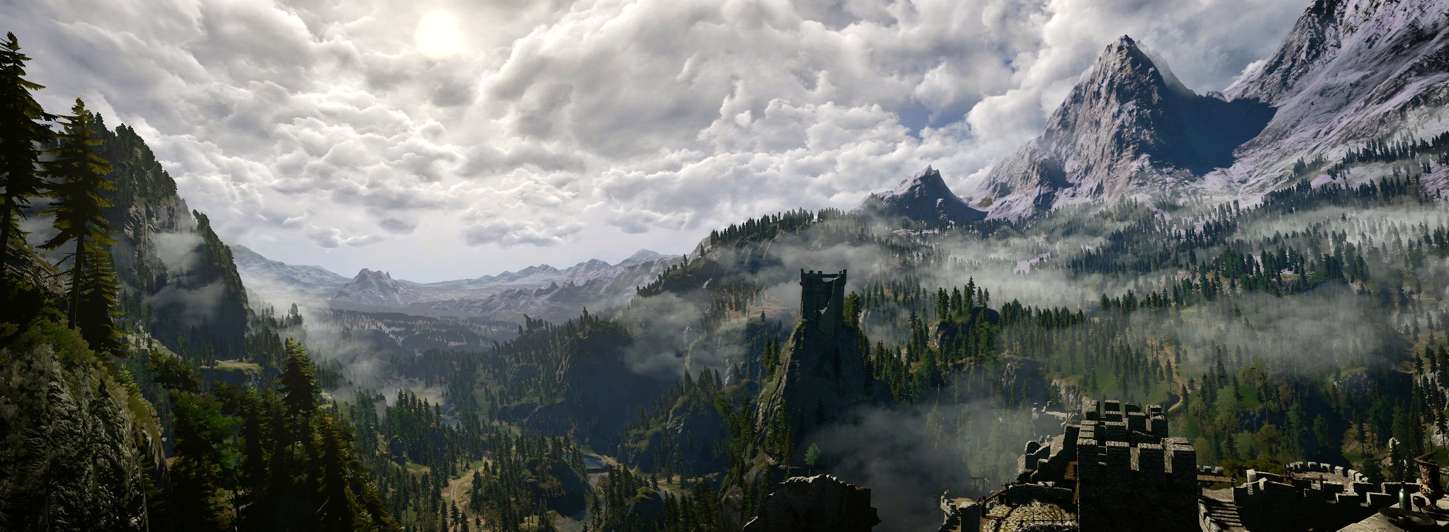 The Witcher 3: Wild Hunt HUD off and Free Camera
