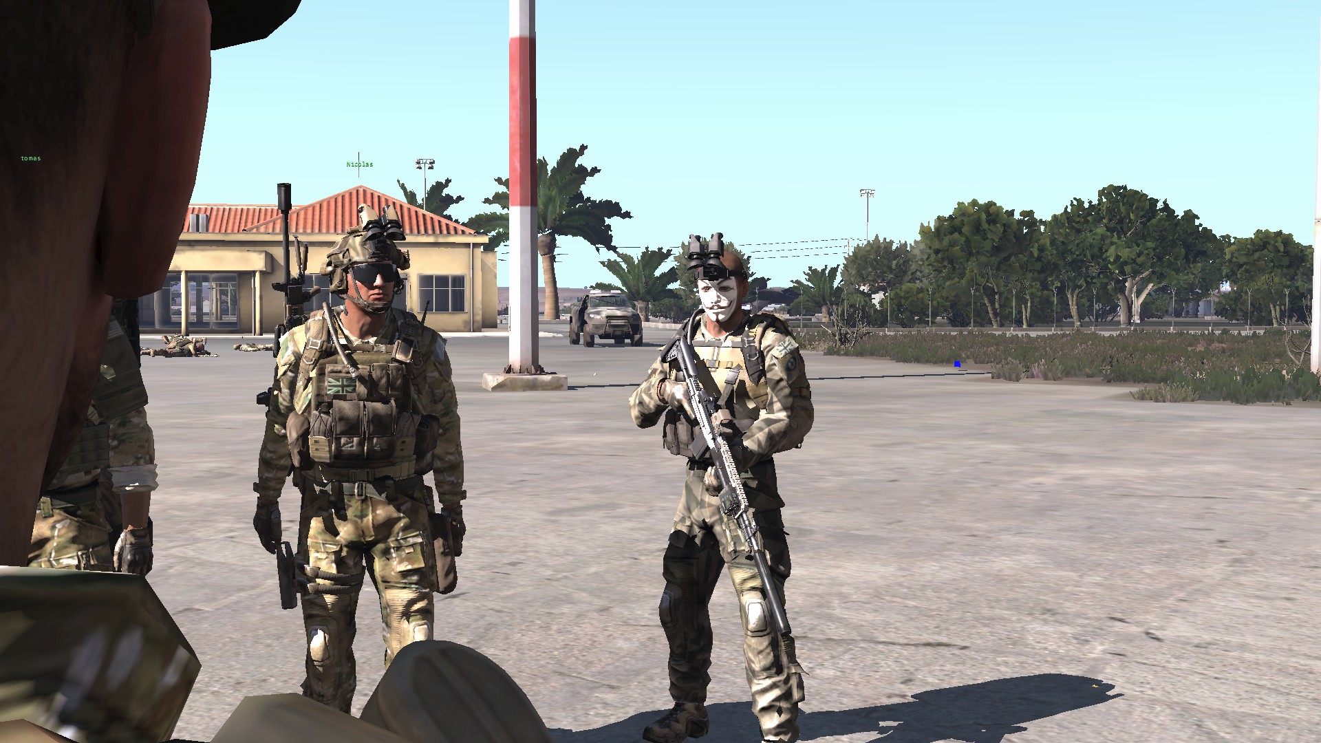 Anonymous mask in Arma 3
