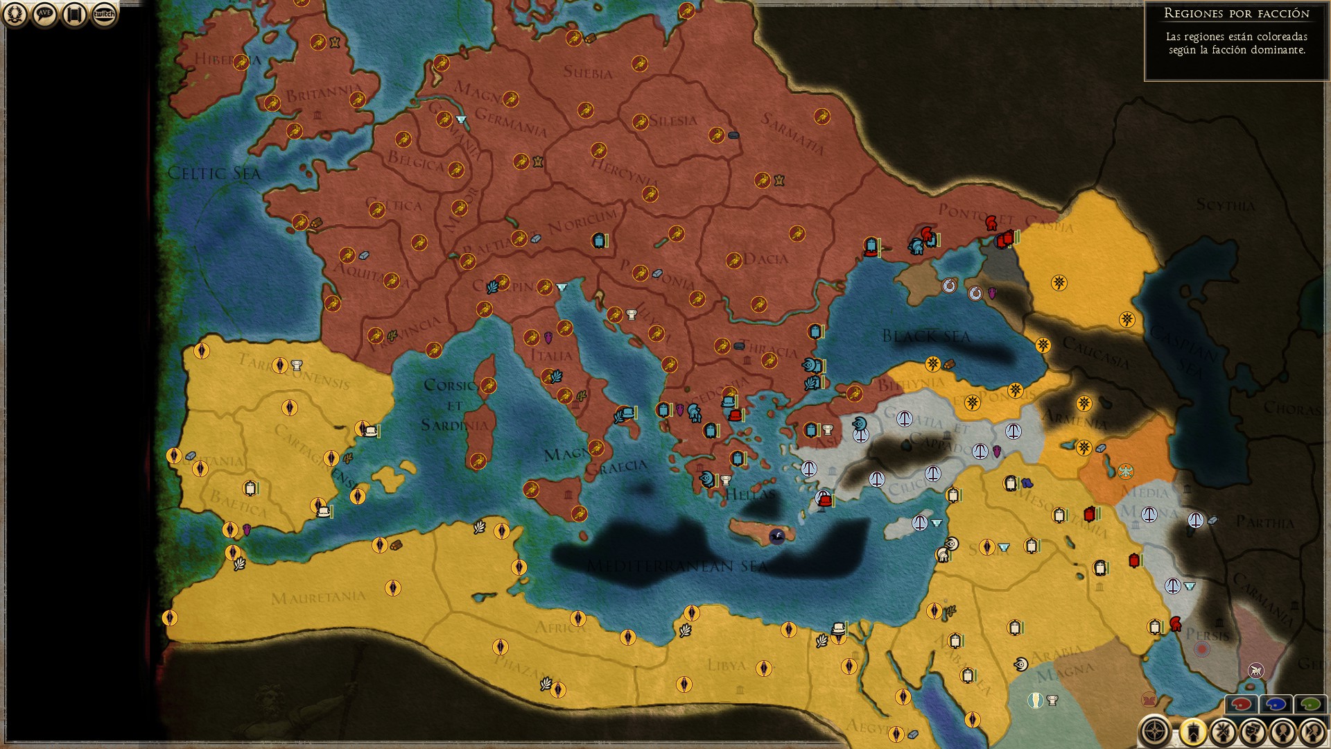 rome 2 total war campaign map preview