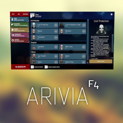 darkrp gmod f4 menu