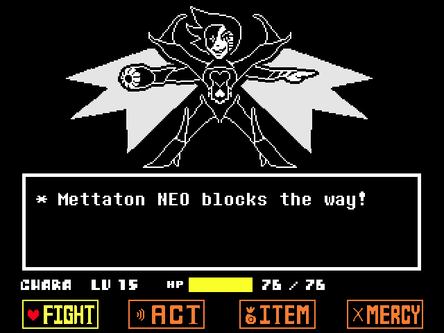 Not sure what the stance is here on these types of posts but I've started  making a Mettaton NEO bossfight on scratch just for fun (Barely finished,  I'll polish this, work on