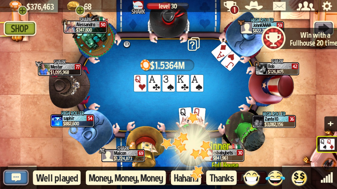 governor of poker 3 play to win