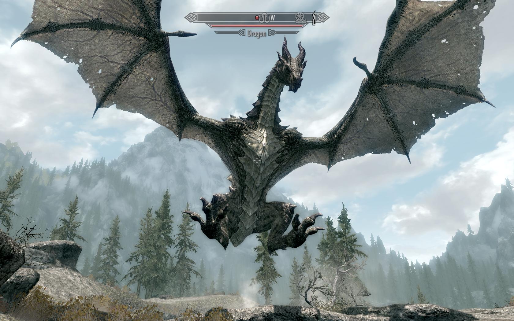 Image result for skyrim dragon images