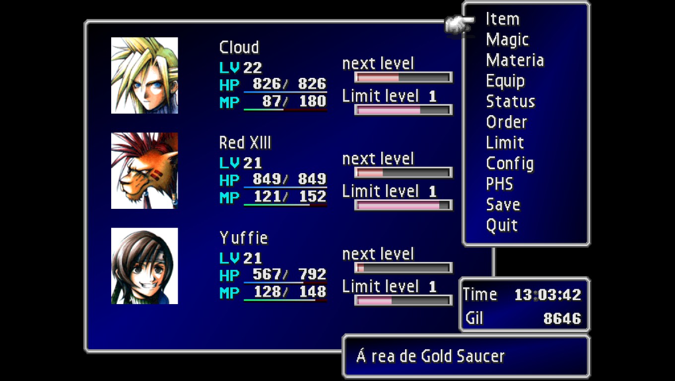 Dúvida sobre Final Fantasy VII DCE8474A8CF5B5DA28F62611F1B0A942C5AEE4BB