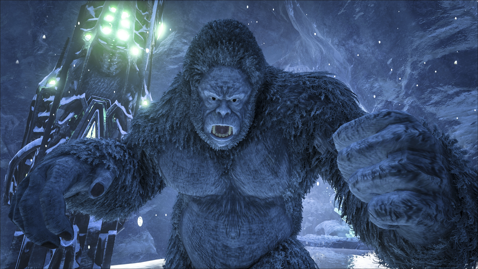 dark and light taming cave yeti