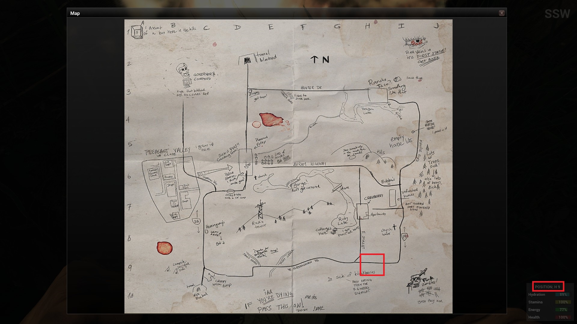 ��� ������� ������� ����������� � �������� ����� ����������� - H1Z1 map.