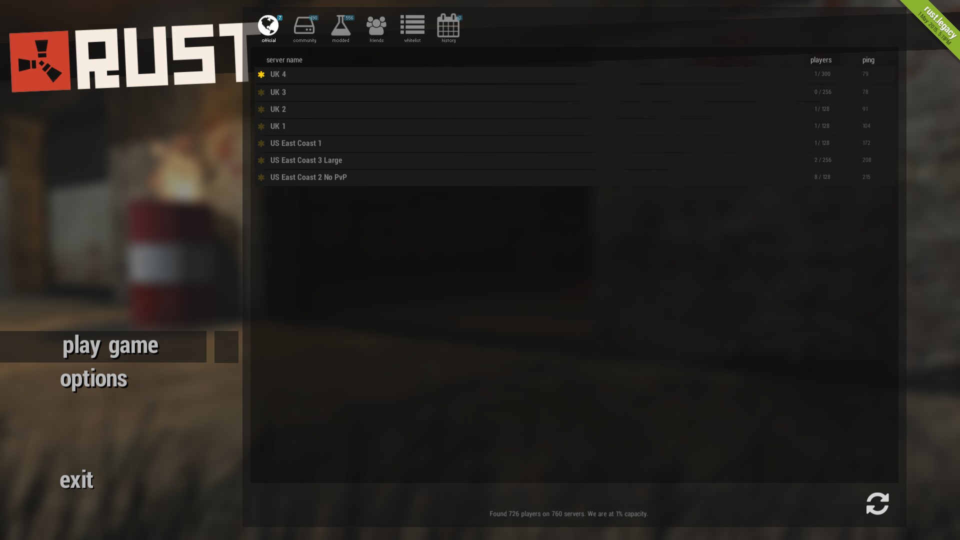 Çàïóñê ñòàðîãî Rust/Launch Old Rust Çàïóñê ñòàðîãî Rust/Launch Old Rust