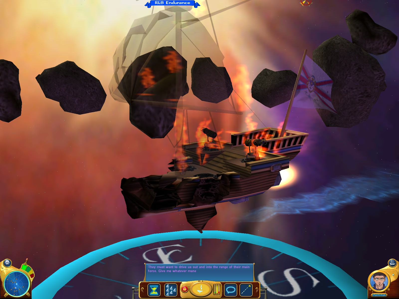 treasure planet battle at procyon ship size