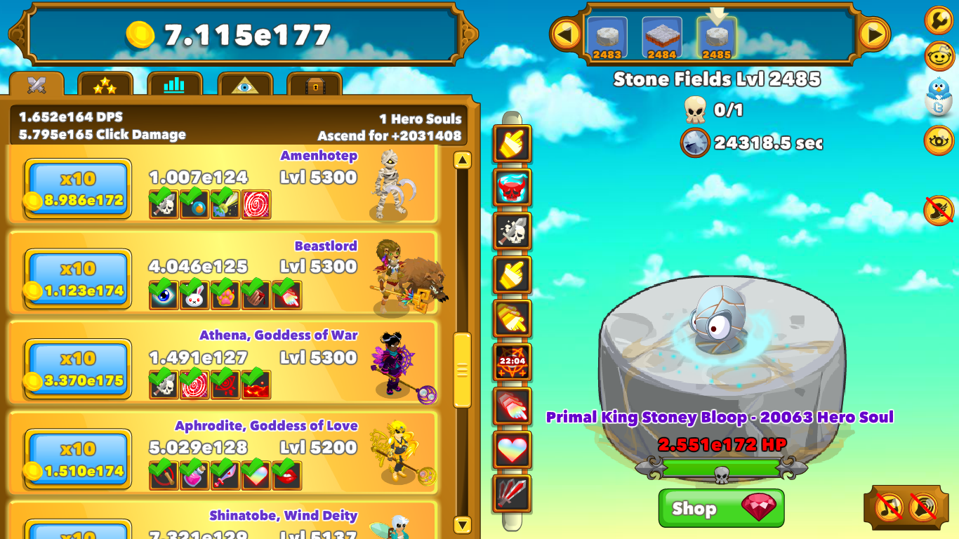 ��� ����� � ����� ����� 2000 ������ �� ��� ����� �� ������� Clicker Heroes