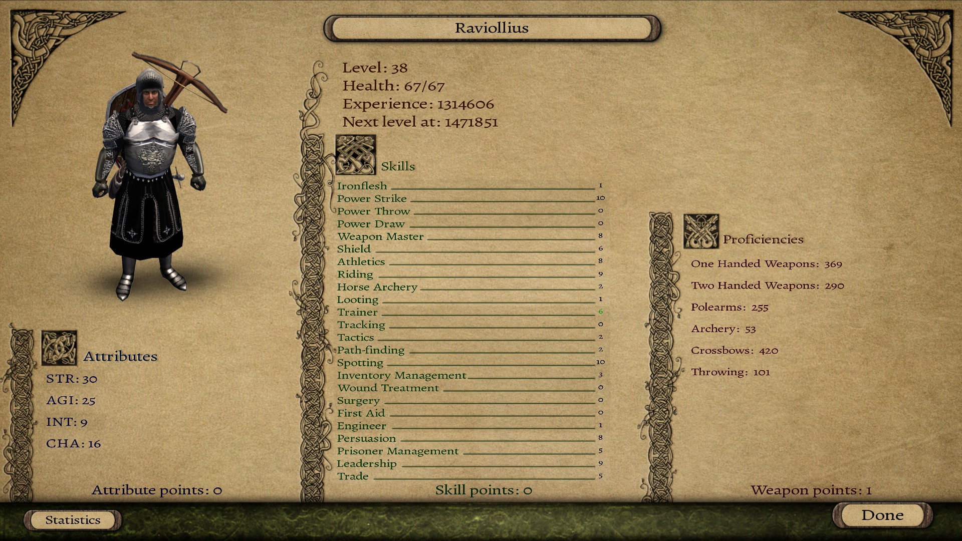 Mount And Blade Warband Skills