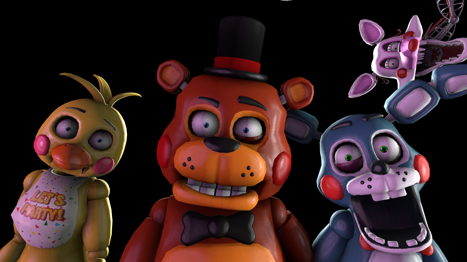 fnaf 2 toys pack c4d download