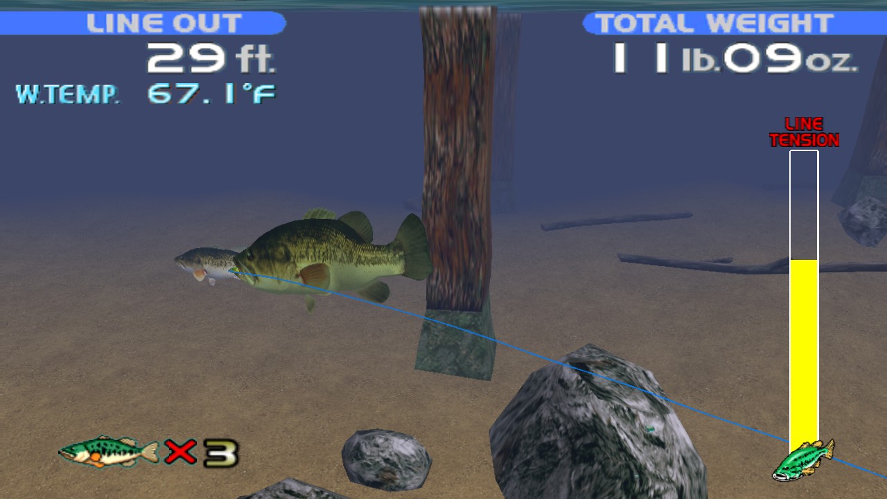 Sega Bass Fishing 2 (Dreamcast) - Freeplay Mode, pt. 1 of 2 (8/1/09)  (Steven) 
