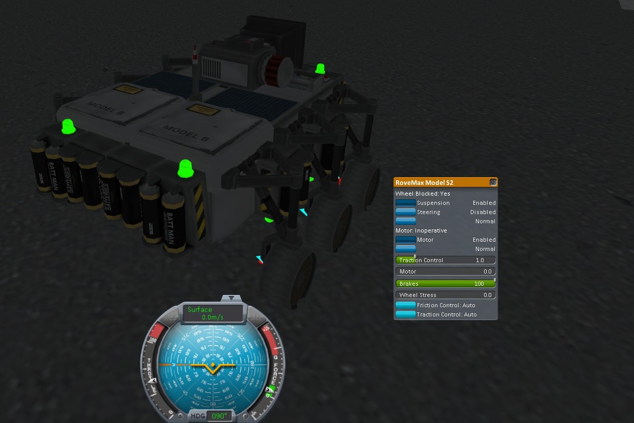 Rover wheels inoperative due to parts placed behind - KSP1 Discussion ...