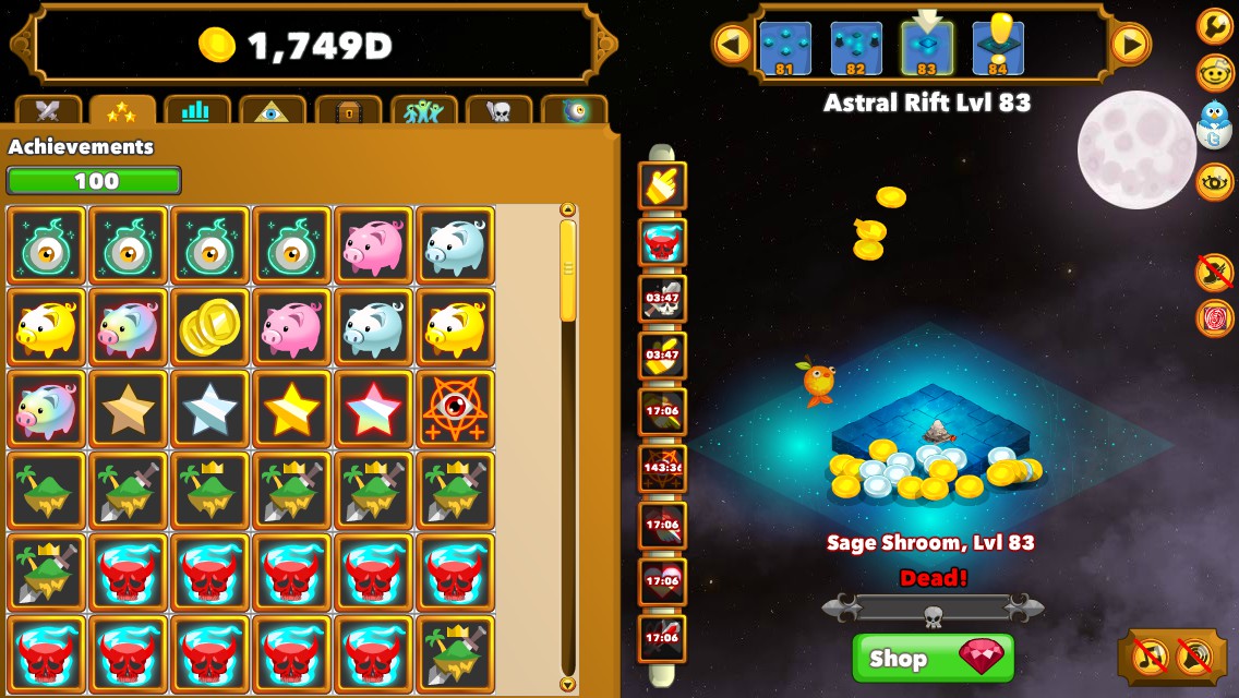 Clicker достижения Clicker достижения