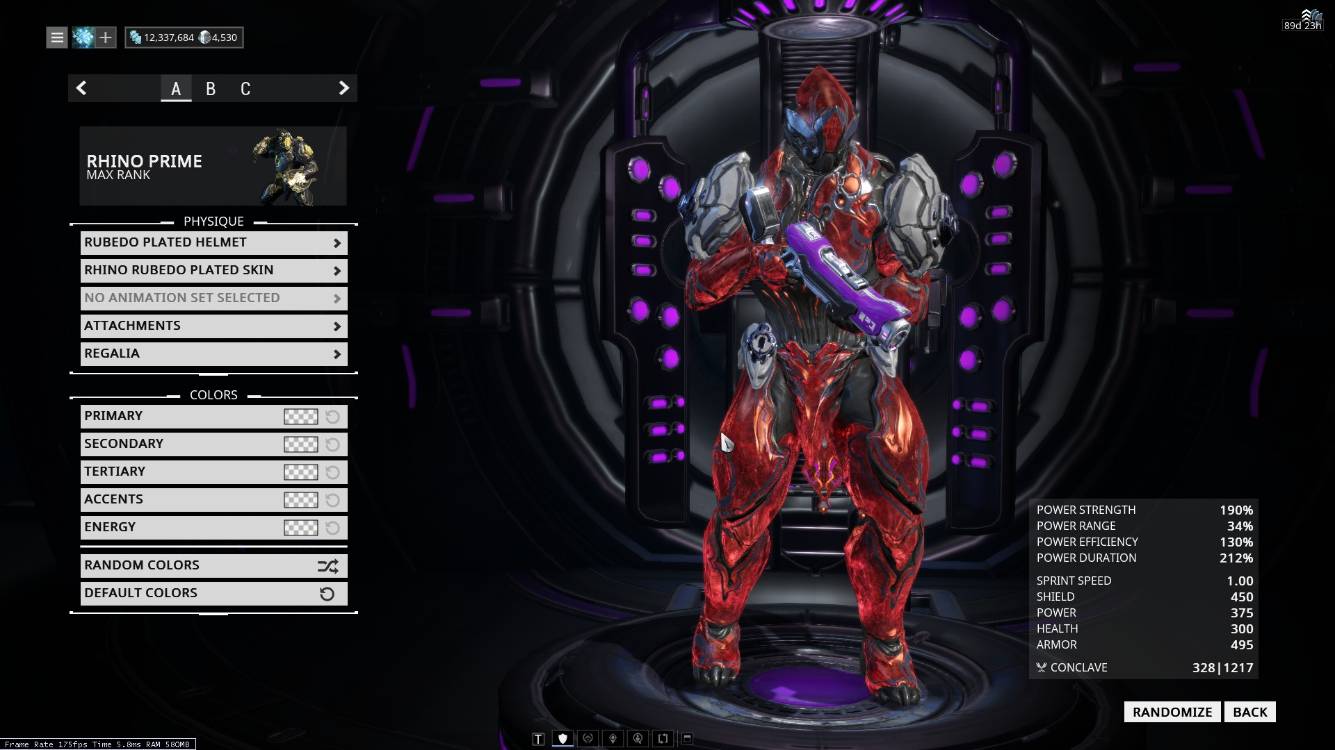 Vauban Prime Phased + Rhino Prime Rubedo Plated Skins - Art, Animation ...