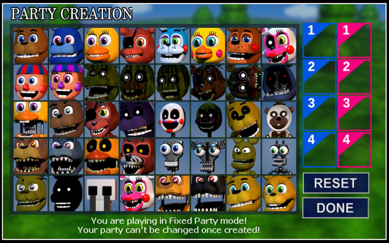 Steam All Characters And Their Moves In FNAF World