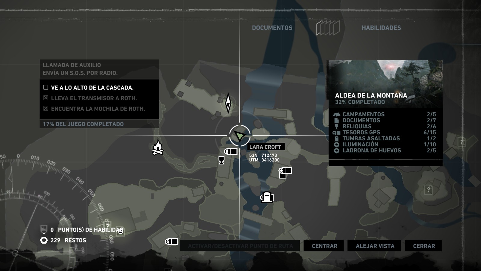 Томб райдер горная деревня карта