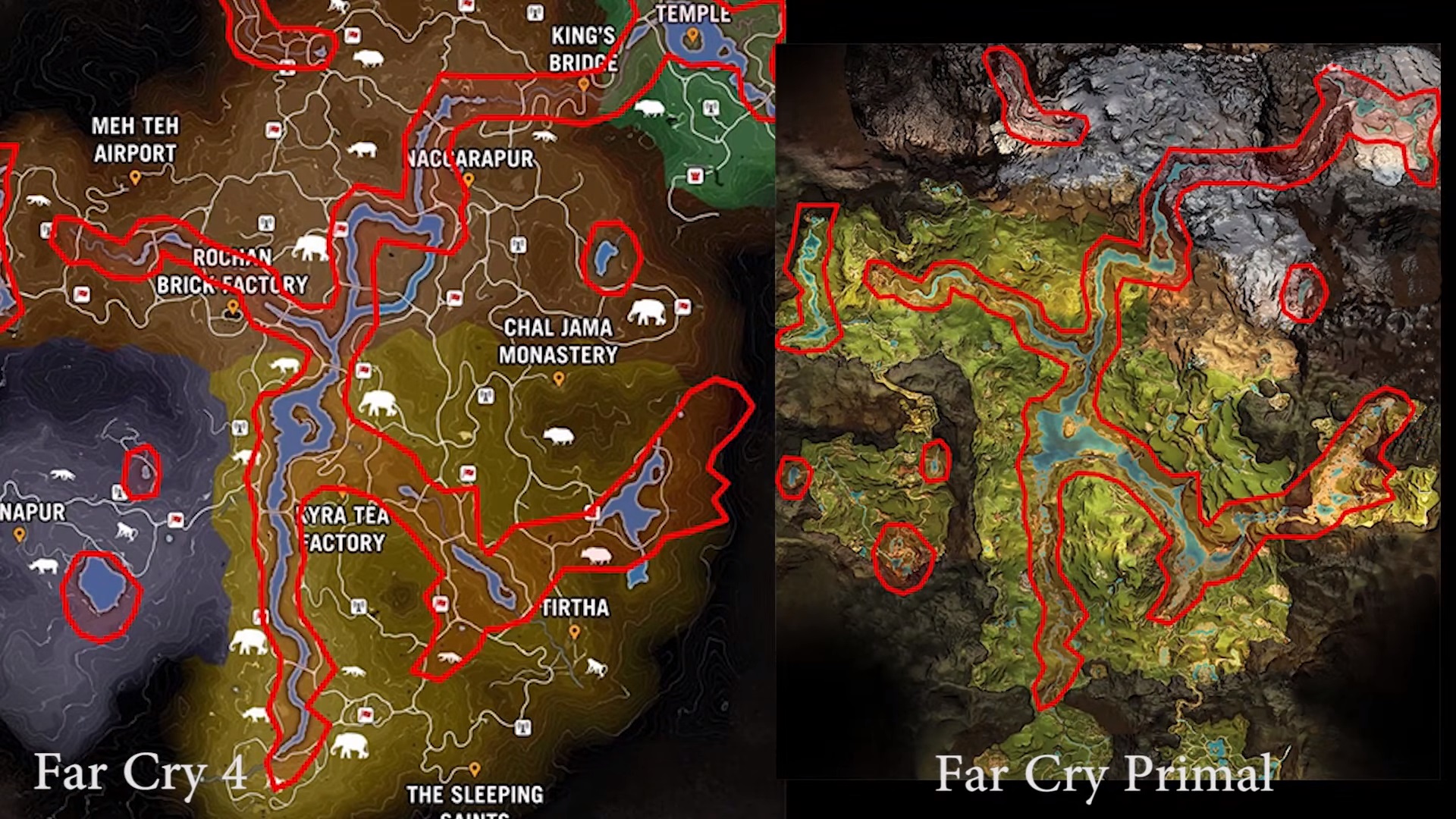 Где находится сохранение far cry. Карта far Cry 4 и Primal. Карта фар край праймал и фар край 4. Карта фар край примал и 4. Карта фар край Primal.